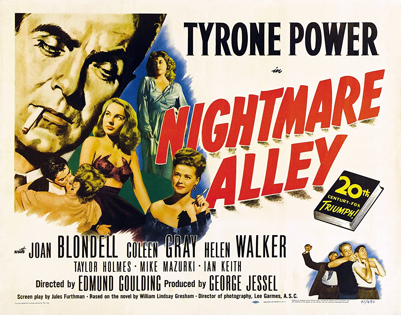Nightmare Alley (1947): A Grim & Unique Noir Gem
